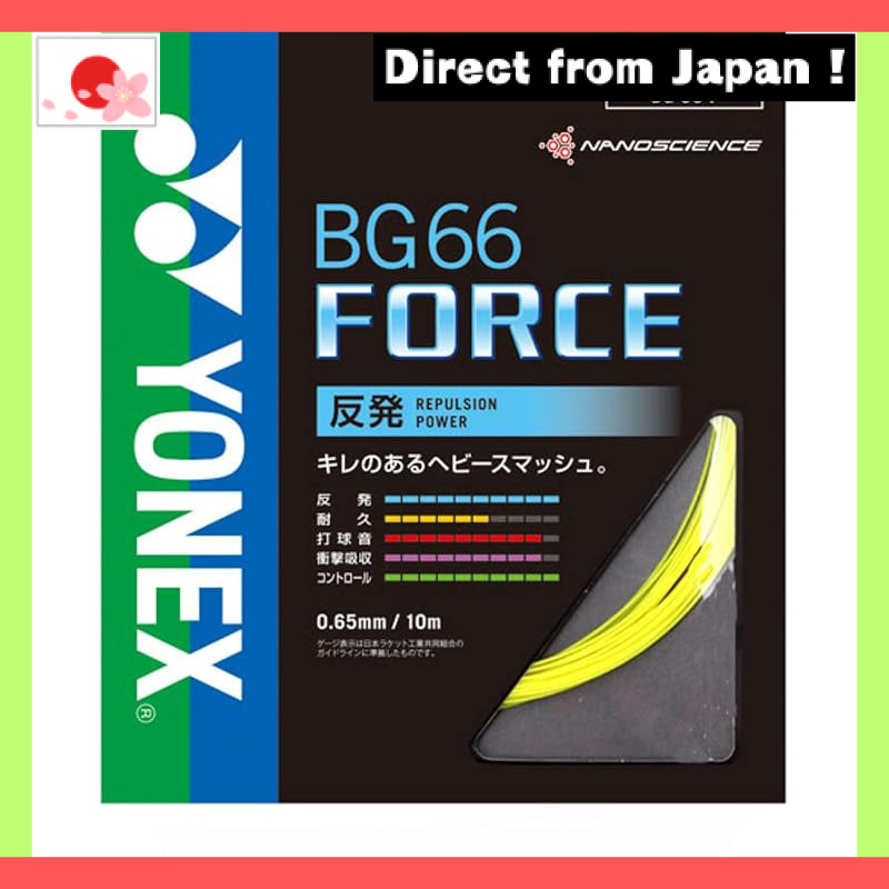 【Japan Original】
Yonex BG66 Force YY BG66F 470 Cyan String