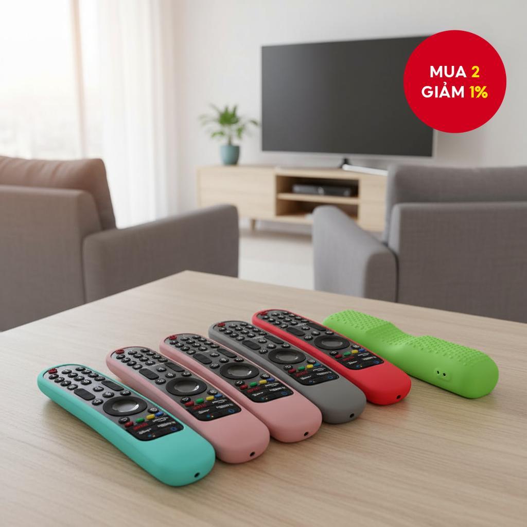 Vỏ silicon điều khiển từ xa cho LG Smart TV 2021, chống sốc, có đèn, MR22GA MR21GA MR23GA MR24GA