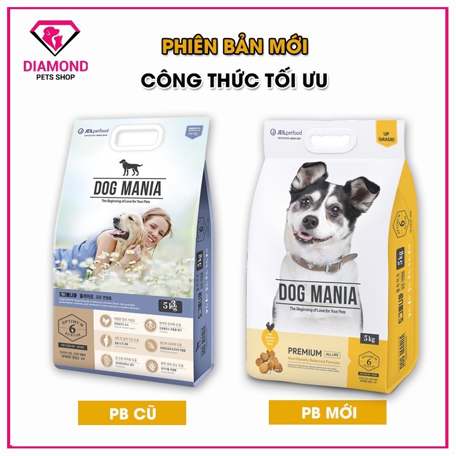 thức ăn cho chó Dog mania - 5kg túi nguyên