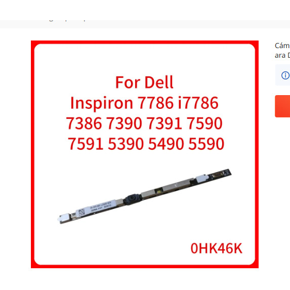 Thích hợp cho máy ảnh Dell 7386 7390 7391 7590 7591 5390 5490 5590 0HK46K