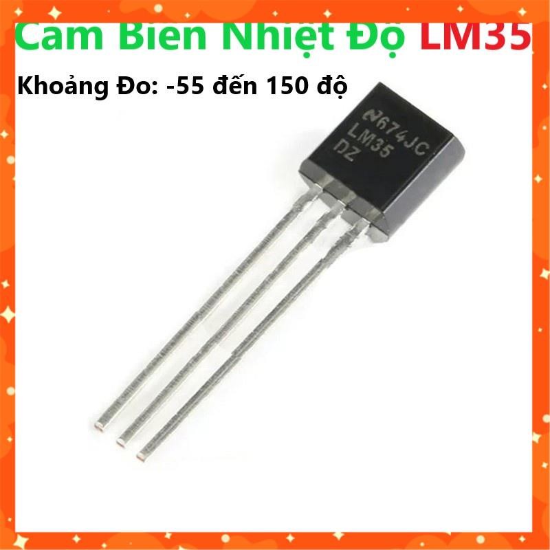 Cảm Biến Nhiệt Độ LM35 Chính Hãng TO-92 - Khoảng Đo -55 đến 150 độ