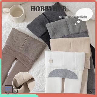 HOBBYHUB Quần trẻ em, Quần len cừu giữ nhiệt màu trơn cho trẻ em, Quần legging mềm mại mùa thu đông cho trẻ mới biết đi Quần giữ ấm cho bé gái