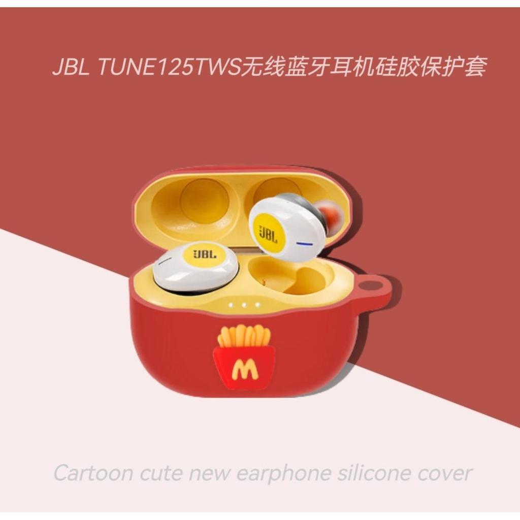 Thích hợp cho phong cách mới JBL Tune 125 / 120TWS Vỏ bảo vệ tai nghe Bluetooth chống sốc Lắp silico