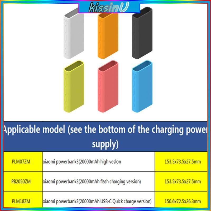 Kiss Ốp Silicon Có Thể Giặt Được Cho 20000mAh PLM07ZM PB2050ZM PLM18ZM Bảo Vệ Di Động Chống Trơn Trư