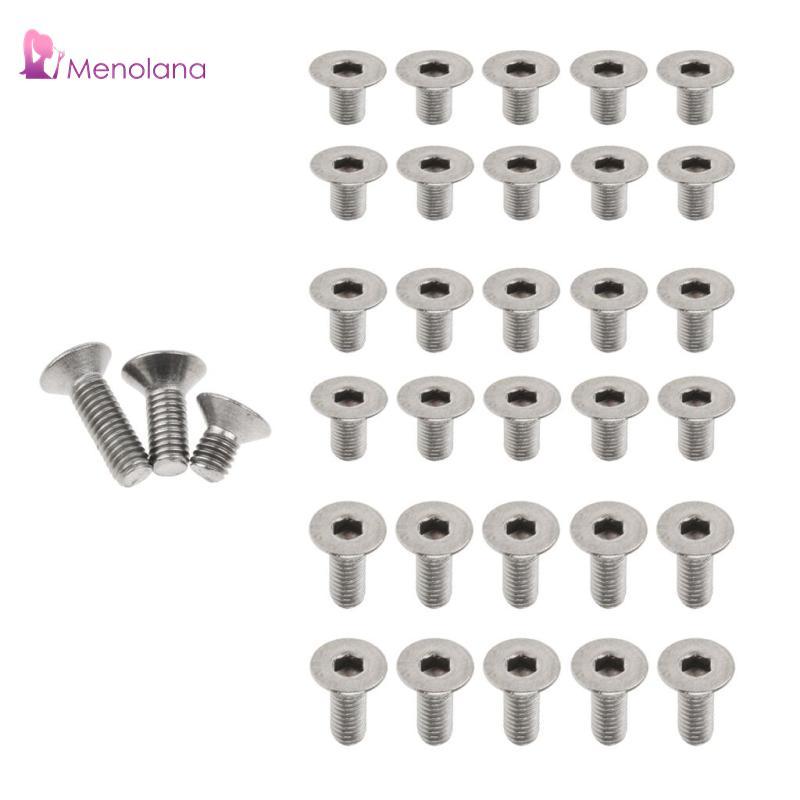 10 chiếc M3 Vít Titan Đánh Bóng Lục Giác Allen Ổ Cắm Vít, M3 x 6mm, M3 x 8mm, M3 x 10mm, M3 x 12mm, 