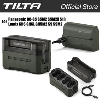  Bộ sạc pin máy ảnh TILTA DMW-BLK22 Pin máy ảnh 4 kênh 2400mAh cho Panasonic DC-S5 S5M2 S5M2X S1R Lumix GH6 GH6L GH5M2 S9 S9M2 Bộ sạc máy ảnh 