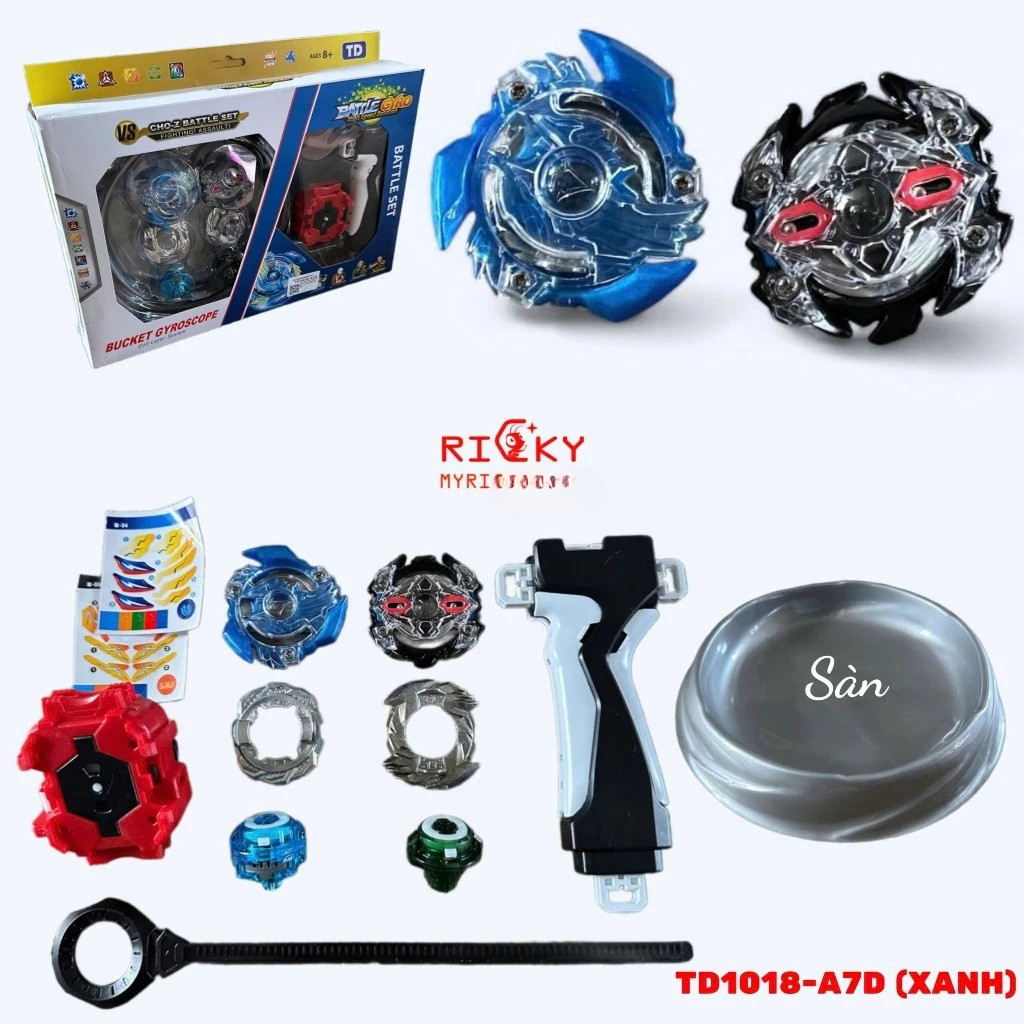 Bộ Con quay BeyBlade Và Các Chiến Binh(B-142,B-143,B-144) B-144 Booster Zwei Longinus.Dr.Sp