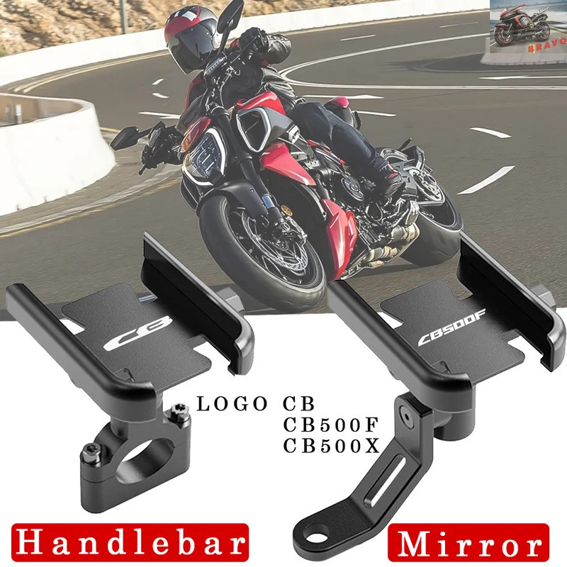 Dành Cho Xe HONDA CB CB500F CB500X Tay Cầm Điện Thoại Di Động Giá Đỡ GPS Chân Đế Gắn Xe Máy Phụ Kiện