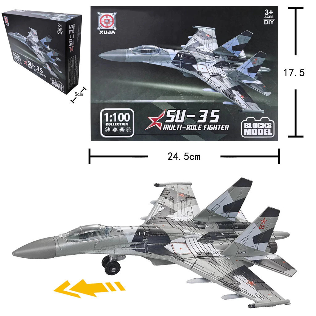 Mô Hình Máy Bay SU35 SU35S SU57 SU57S Lắp Ráp - Nhựa Cứng - Quà Tặng Decor Phòng Độc Đáo PP