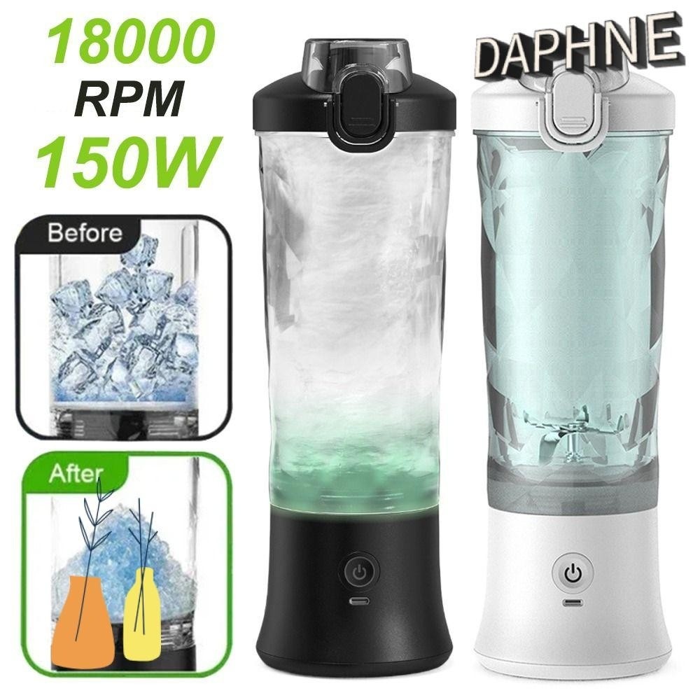 DAPHS Jiuce Blender, 600ML Rechargeable Fruit Juicer Cup, Portable Mini 6-Blade Multifunctional Juic