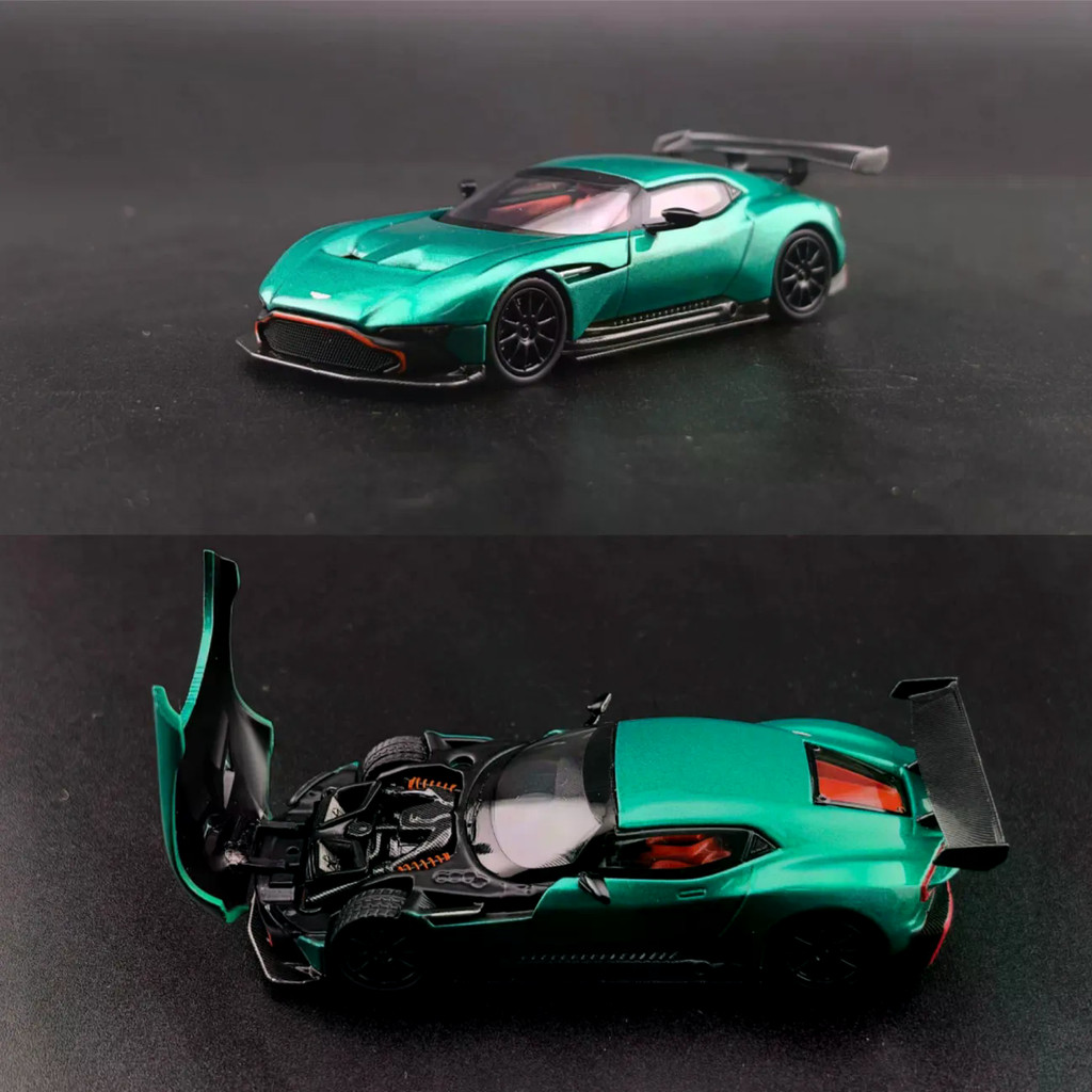 Fine Works 1 / 64 Aston Martin Vulcan Hợp Kim Xanh Diecast Xe Mô Hình Đồ Chơi Quà Tặng Sinh Nhật