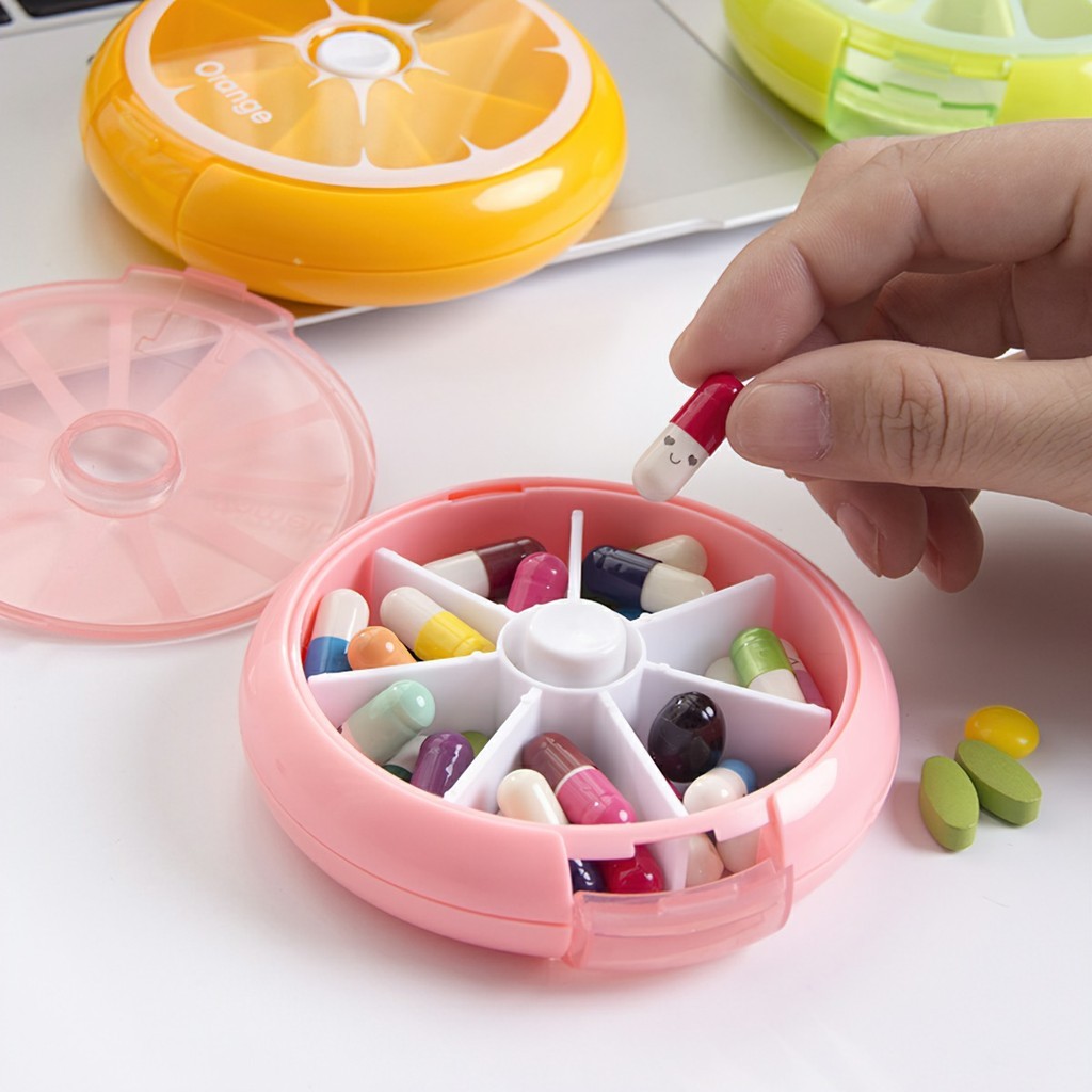 M6B7 Hộp Chia Thuốc Cá Nhân 7 Ngày Tiện Dụng, Tiện Lợi Khi Mang Đi Du Lịch , Công Tác  MALAN