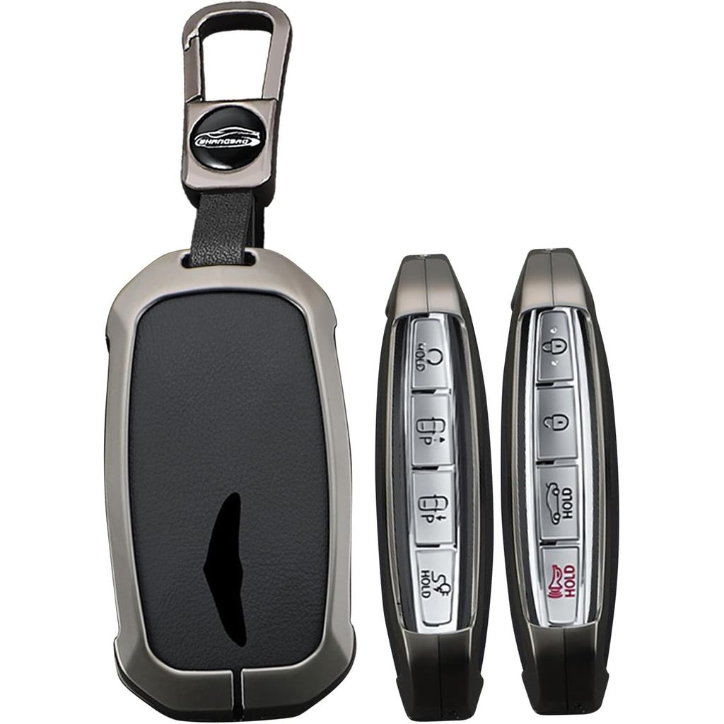 Chìa Khóa Kim Loại Fob Phù Hợp Cho Genesis GV60 GV80 G70 G90 2025 2024 2023 Chìa Khóa Từ Xa Fob Ốp L