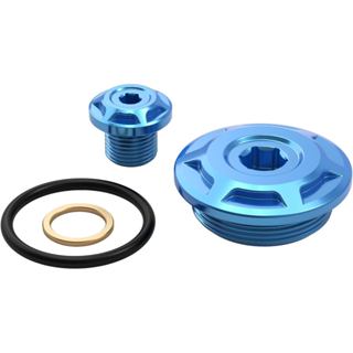 Phích cắm động cơ NICECNC Nhôm Tương thích với Suzuki DR650S 1996 1997 1998 1999 2000-2024, DR650SE 1996-2013 2014 2015 2016 2017 2018 2019 Xanh