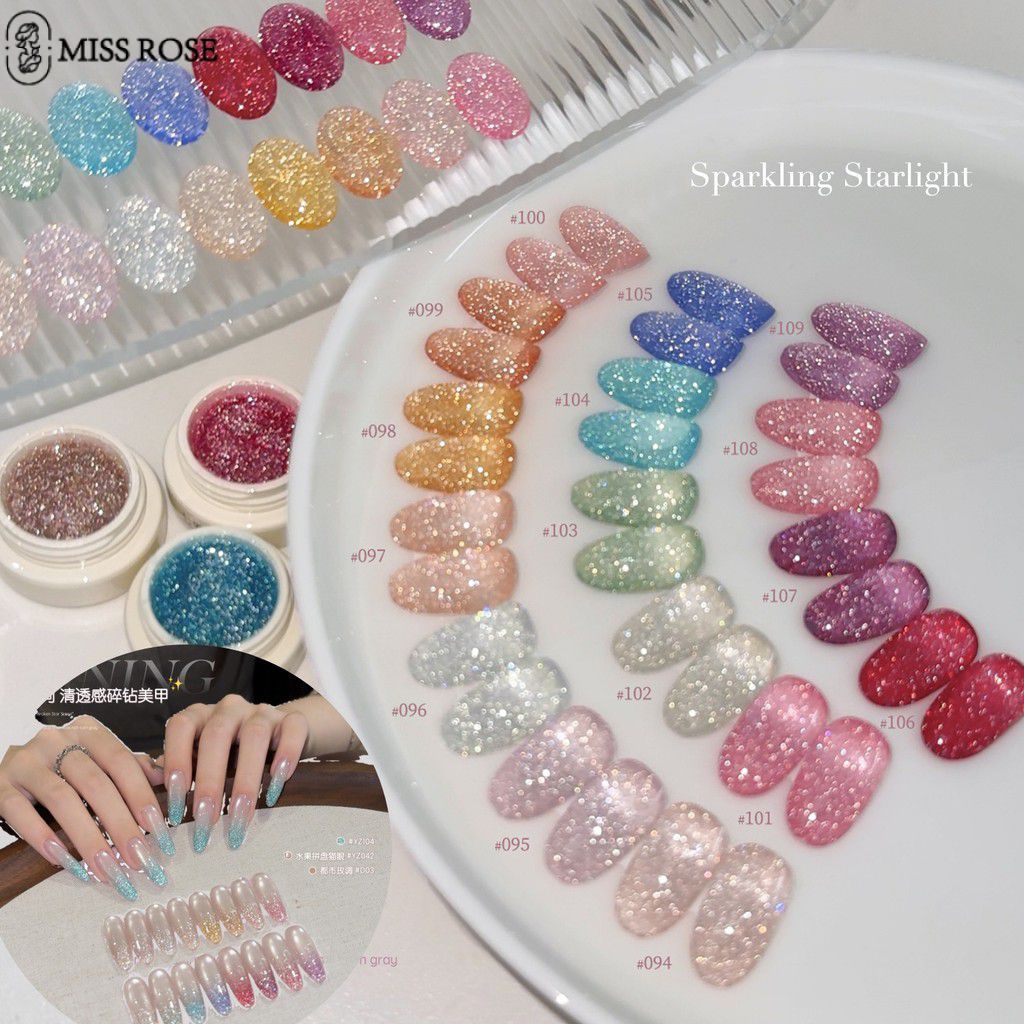 Sơn Móng Tay Dạng Gel Annes Galaxy Diamond Sparkling Long-lasting Glossy Nail Polish Của Miss Rose 2