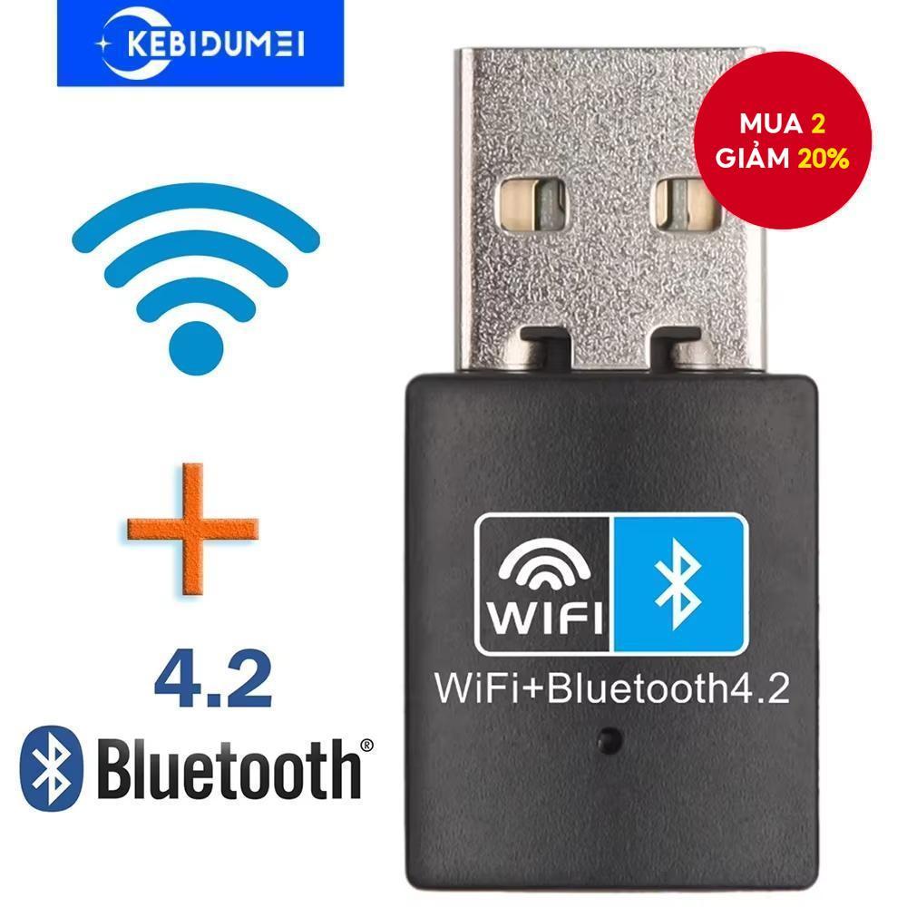 Bộ Chuyển Đổi WiFi USB 150Mbps Bluetooth 4.2 Thẻ Mạng Không Dây USB Dongle 2.4G Bộ Thu Wlan Không Dâ