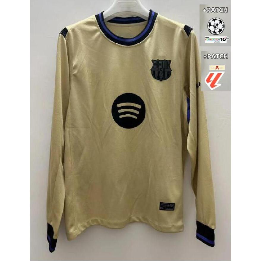 Áo Thi Đấu Dài Tay Barca 2025/26 Phiên Bản Người Hâm Mộ - Phù Hợp Sân Nhà Và Khách #Pedri #Lewandows