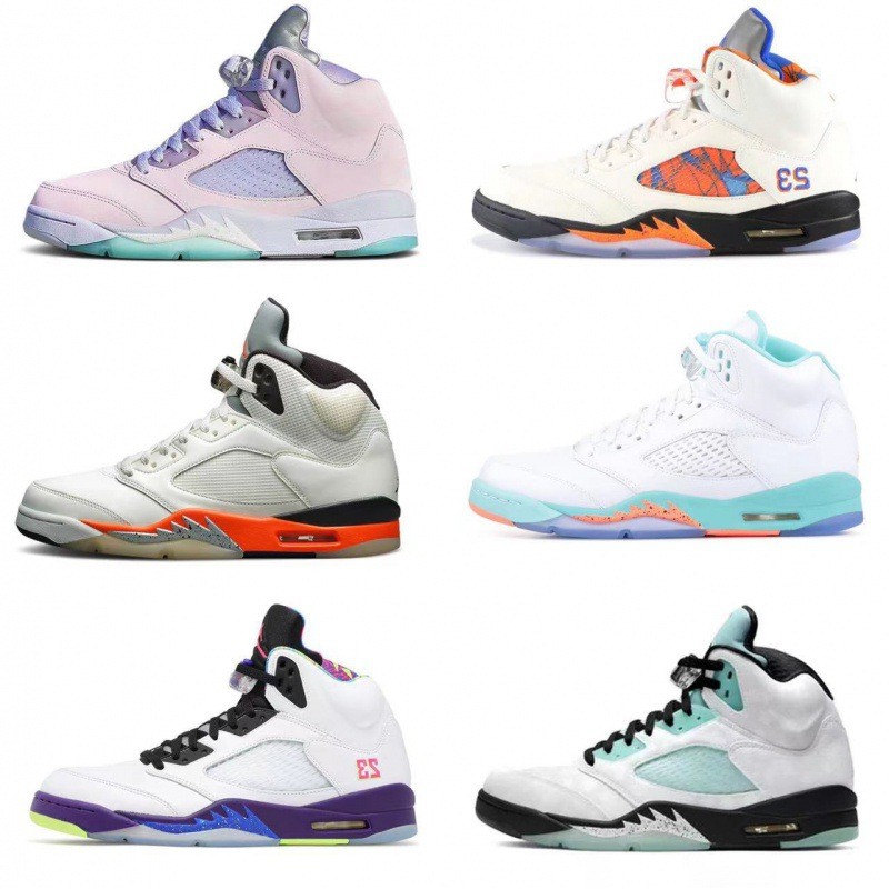 Cung cấp AJ5 Racing Kaede Oreo xanh nho tím - Giày thể thao bóng rổ cho nam và nữ