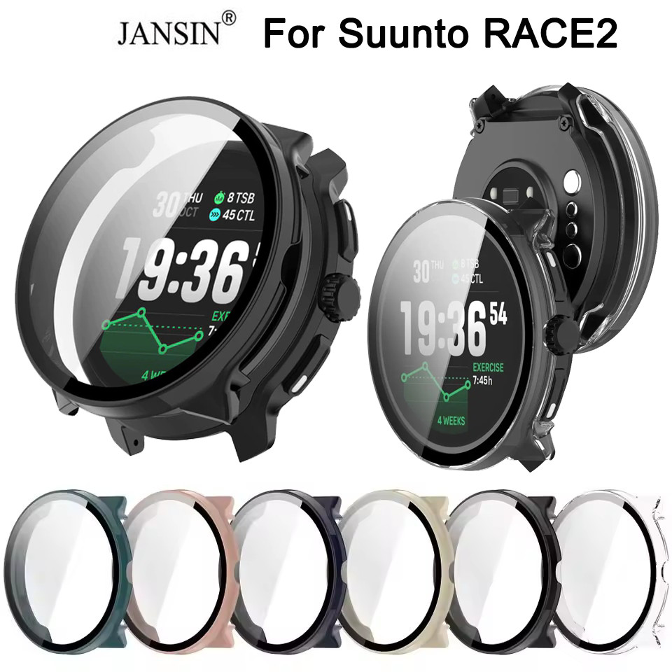 Jansin Bảo Vệ Ốp Mặt Đồng Hồ Cường Lực Cho suunto race2