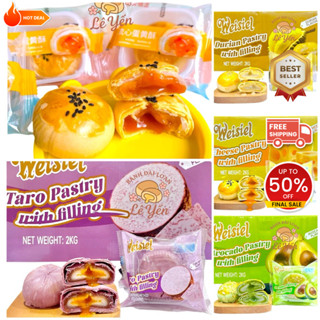  Bánh pía trứng chảy Weise mix đủ vị  17 cái ≈1 kí  