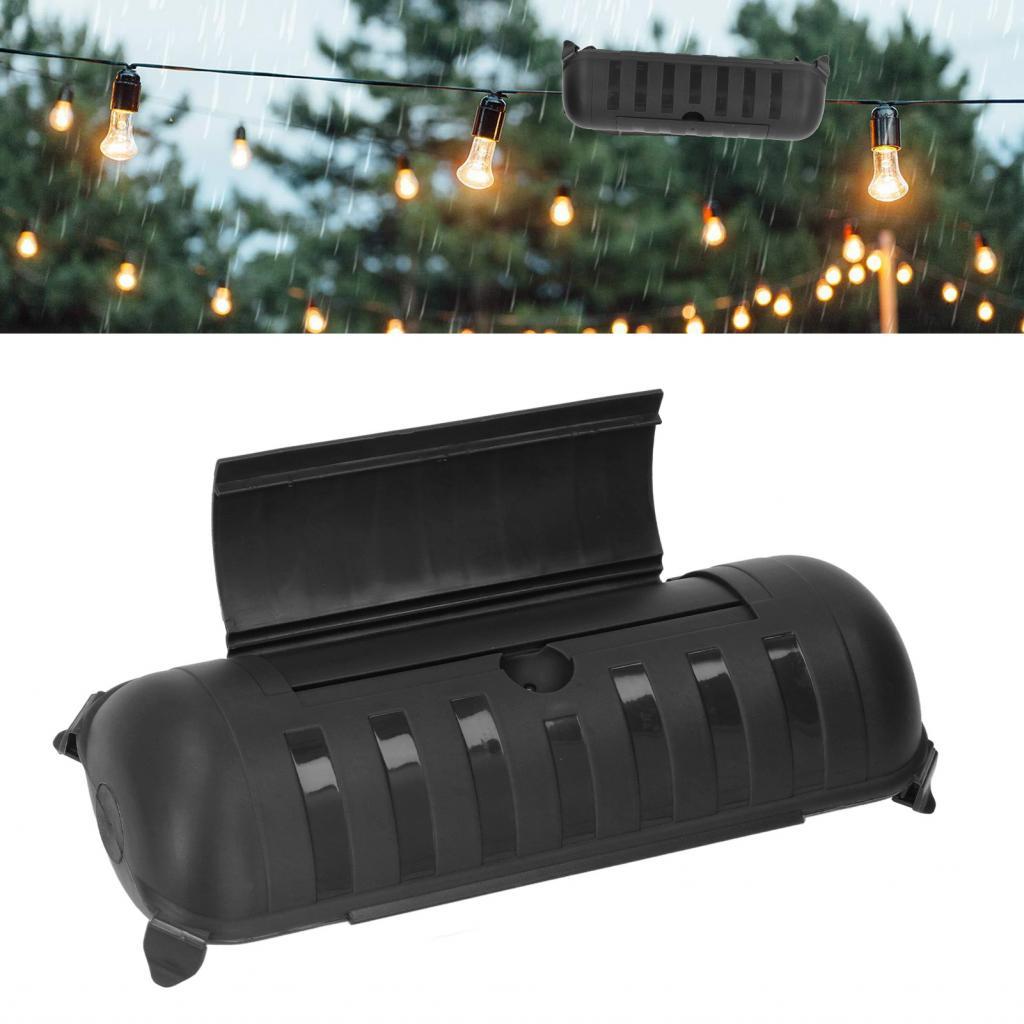 Ujewndju Hộp kết nối điện Dây nối dài Vỏ an toàn cho đồ chơi bơm hơi AWG 12 14 16 Dây (Đen)