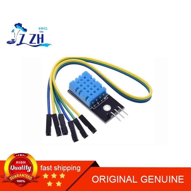 Mô-đun nhiệt độ DHT11 Mô-đun độ ẩm Mô-đun độ ẩm nhiệt độ Cảm biến DHT11 (Dòng Dupont miễn phí)