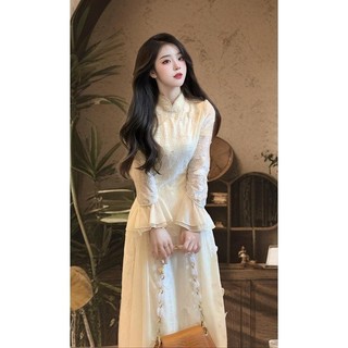 Oder-Đầm Nữ Phong Cách Trung Hoa Thanh Lịch – Dân Tộc Cách Tân Thu Đông Mẫu Mới