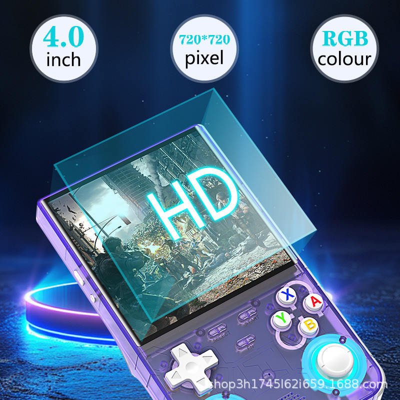 Xuyên Biên Giới R36 Ultra Kaiyuan Tay Cầm Chơi Game 13cm Màn Hình HD Retro Hoài Cổ Arcade Di Động Cầ