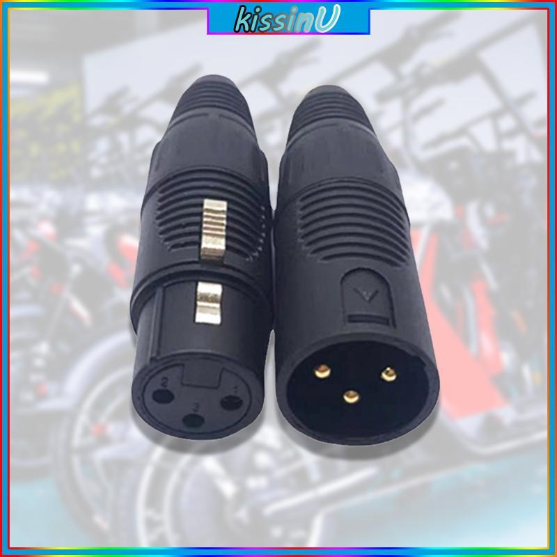 Kiss Wearproof 3Pin XLR Connector 3 Pin Nam Nữ Jack Cắm Cho Cáp Xe Đạp Điện