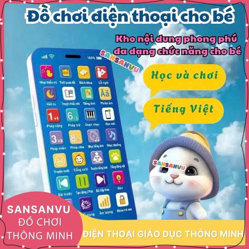   LOẠI 1 TIẾNG VIỆT  Điện thoại đồ chơi trẻ em Nội dung giáo dục phong phú. Bài hát thiếu nhi Việt Nam Đèn LED nhạc 