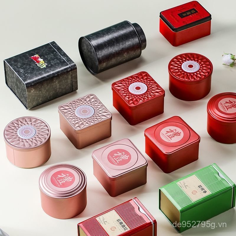 Bảo Quản Bảo Quản Hộp Trà Hộp Rỗng Hộp Quà Hộ Gia Đình Kín Bán Buôn Bao Bì Trà Đen Túi Trà Số Lượng 