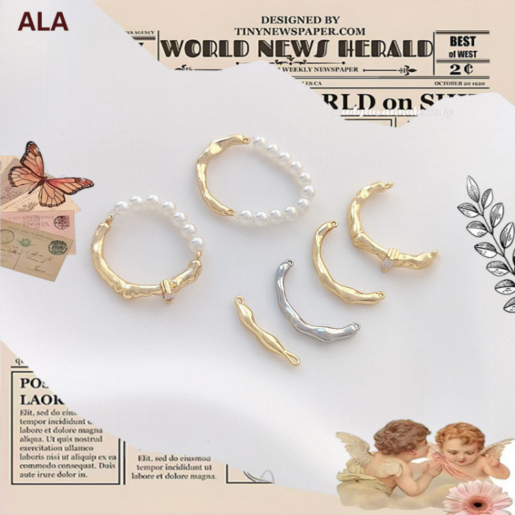 💖Phụ kiện trang sức DIY💖Mặt vòng cổ vàng 14K hình nhánh với phụ kiện tự làm dây ngọc trai[fashion ne