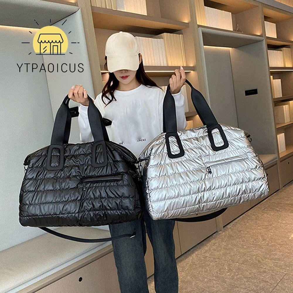 YURUYI Duffle Bag Waterproof Expandable Handbag Dry Wet Separated Gym Luggage Bag For Women