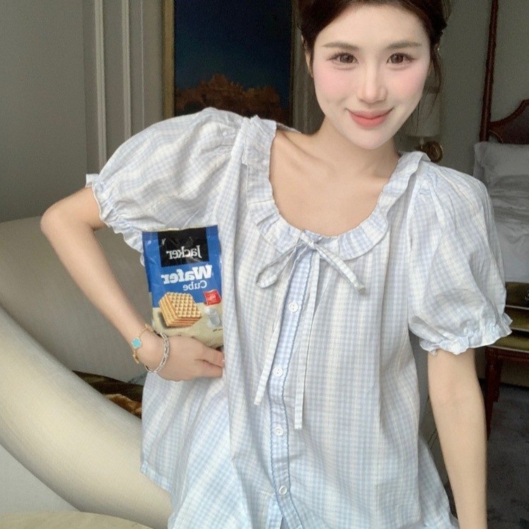 Women Sleepwear Set Spring Summer Long Sleeve Pajama Silk Soft Floral Pattern Cute Style