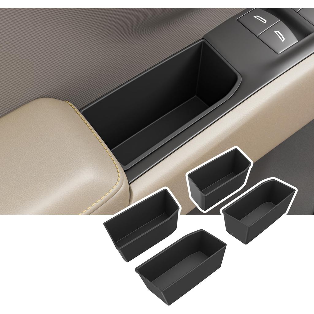 4 Cửa Bên Hộp Bảo Quản Tương Thích Với 2022-2025 Chevy Silverado GMC Sierra Tay Nắm Cửa Điện Thoại B