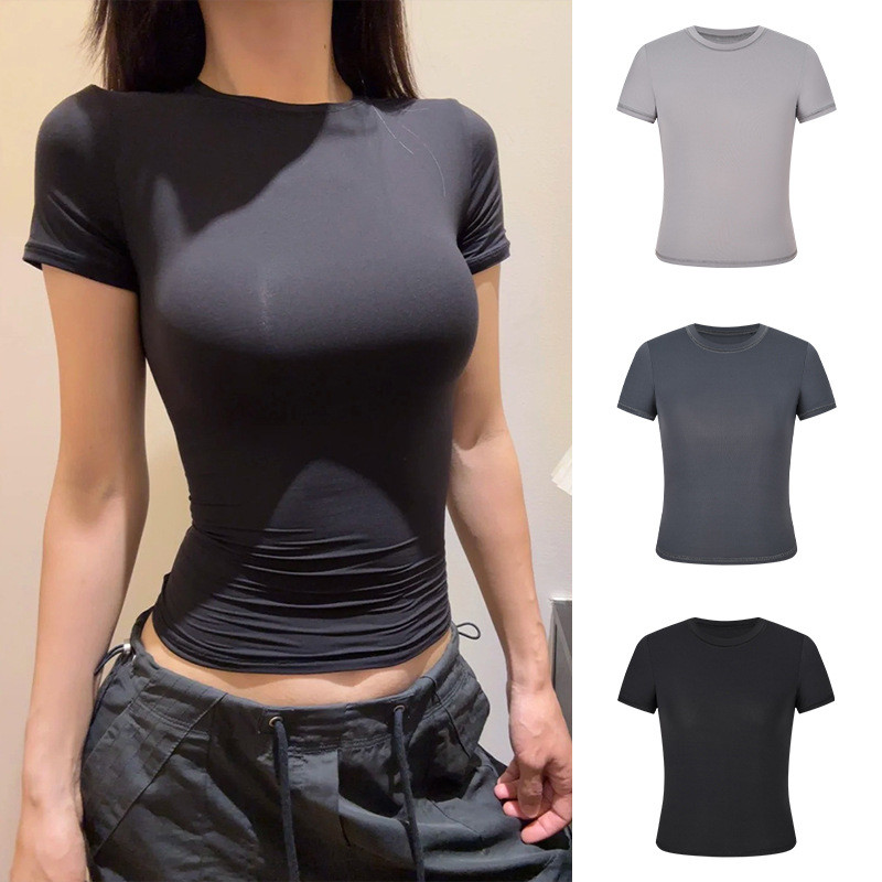 Moses Queen / Moses Queen / Moses Queen Nhanh Khô Phong Cách Thể Thao Vai Trước Áo Thun Tay Ngắn Hot