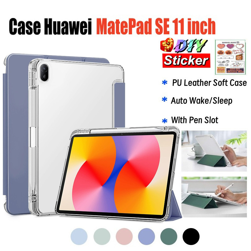 Ốp lưng Huawei MatePad SE 11 inch Vỏ Huawei Pad 11 "/ Mate Pad 11 inch Flip Tablet Cover Vỏ mềm Tự đ