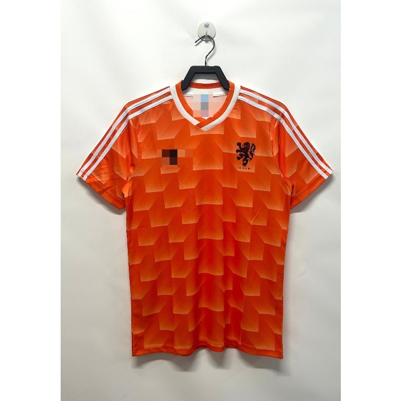 Áo đấu bóng đá ngắn tay đồng phục tập luyện Hà Lan Retro 1988