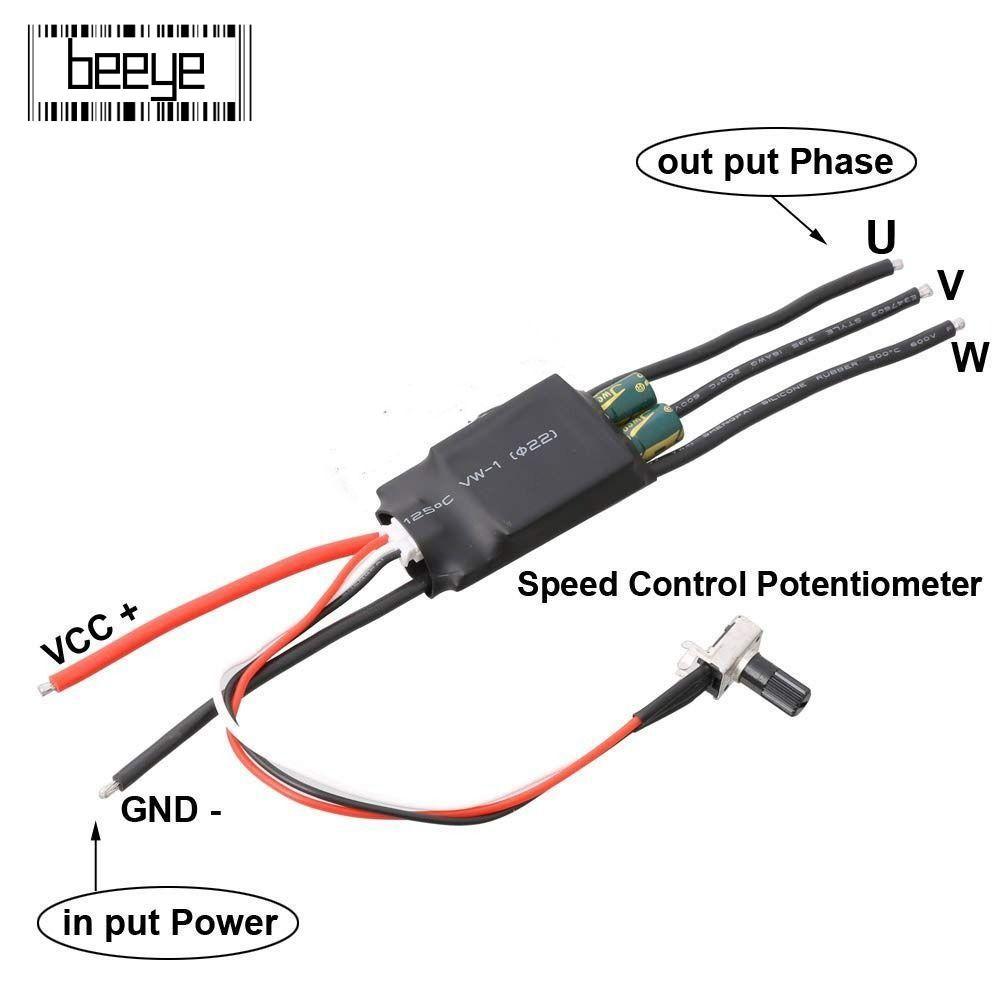 Bo mạch truyền động cơ DC không Hallless BEEYE, Trình điều khiển động cơ không chổi than 3 pha Chiết