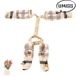 Quần đi chơi thú cưng UMISS, Quần bốn chân có thể điều chỉnh sọc phản quang cho chó, Quần legging chống trượt chống nước chống trượt thoải mái Mùa xuân hè