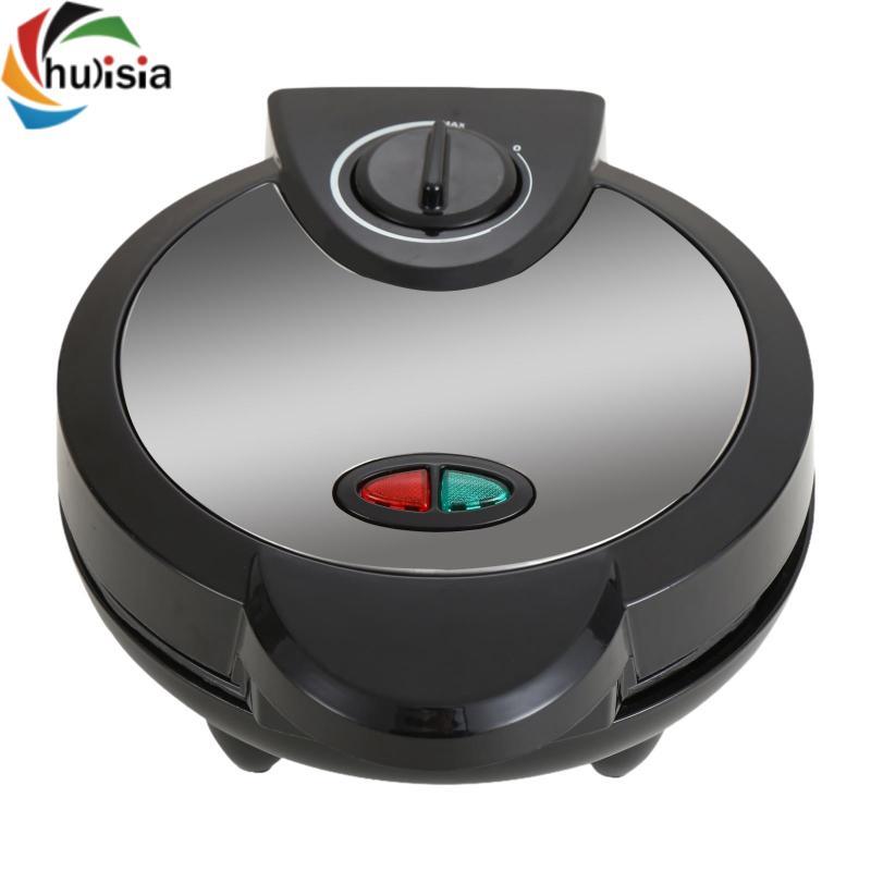 Máy làm bánh quế Điều khiển màu nâu có thể điều chỉnh 9 "Chảo nướng bánh tròn cổ điển chống dính cho bánh sandwich Đồ ăn nhẹ Omelet Bữa sáng