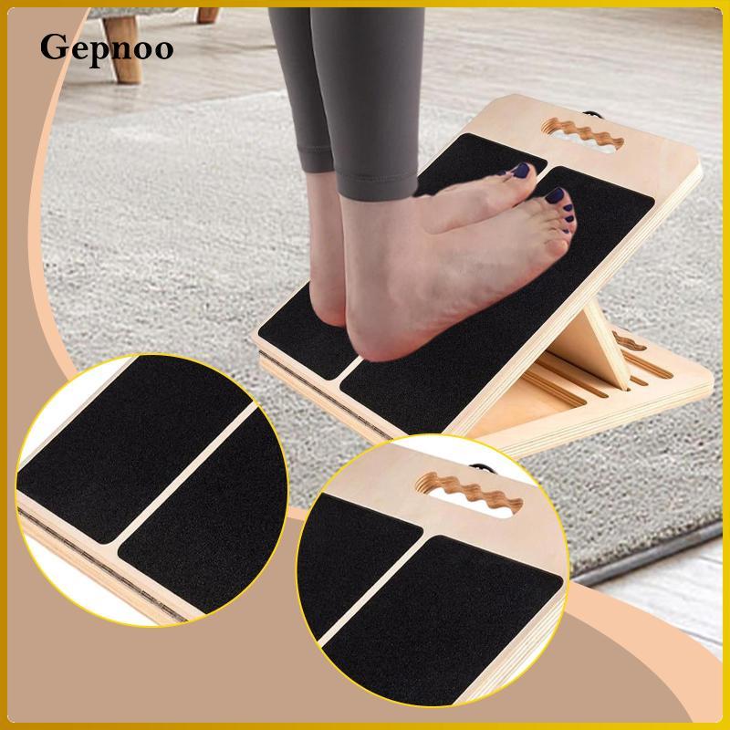 Gepnoo Gỗ Slant Board Di Động Cho Nam Nữ Cho Squats Pilates Chân Bê
