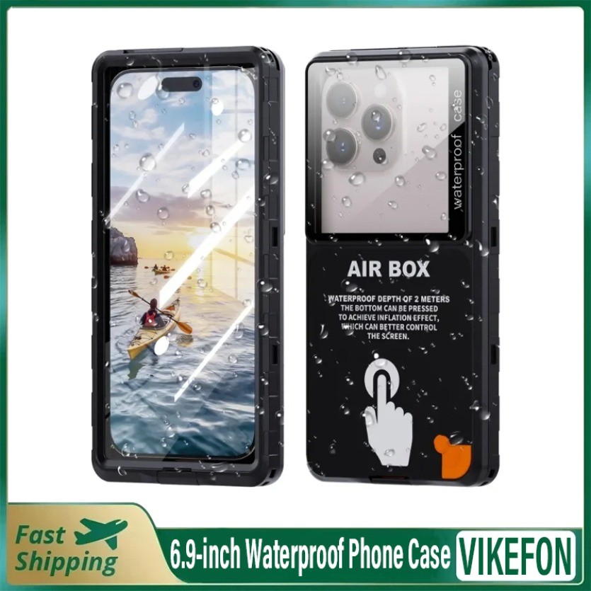 IP68 Túi Hộp & Dây Cho iPhone Samsung Dưới 6,9 "Điện Thoại Chống Nước Vỏ Điện Thoại Bơi Bảo Vệ Màn H