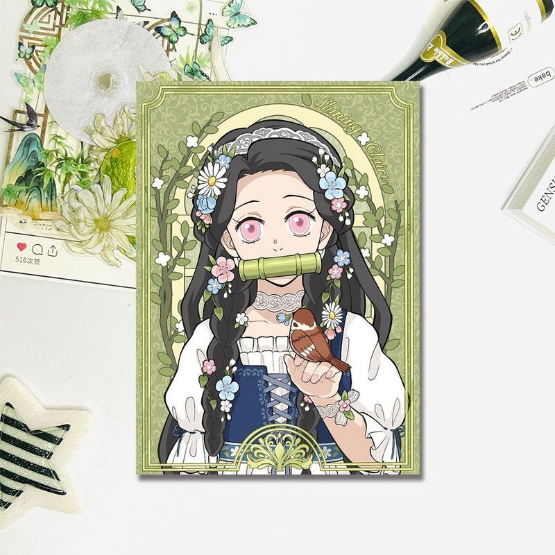 Kanroji Mitsuri Photocard Kanroji Nezuko Thẻ một mặt / ghjfg