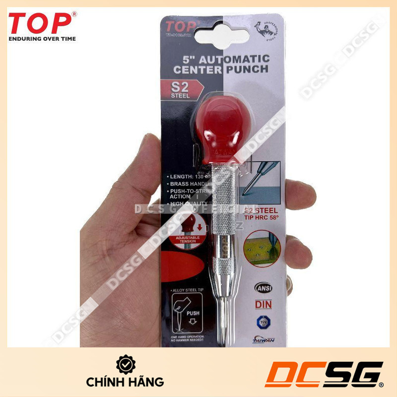 Bung tu lấy dấu tự động thép S2 HRC58 TOP TB-9109JVN | DCSG