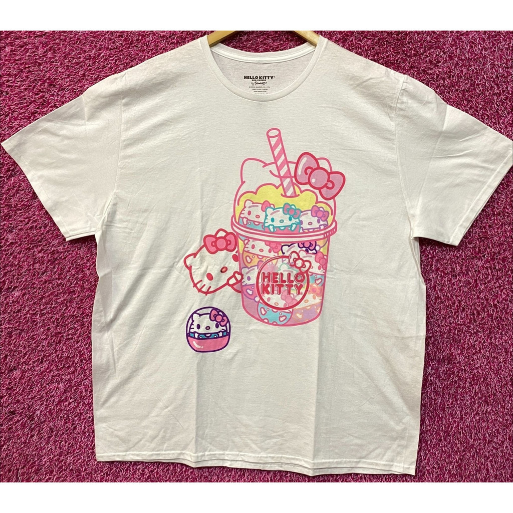 Sanrio Hello Kitty Boba Tea Thiết kế họa tiết dễ thương Áo thun in hình