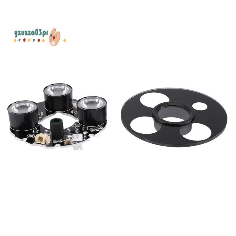 3 mảng IR led Spot Light Hồng ngoại 3x Bảng LED IR cho camera quan sát tầm nhìn ban đêm (đường kính 