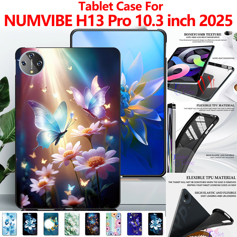 Vỏ máy tính bảng thời trang cho NUMVIBE H13 Pro 10.3 inch 2025 H13PRO10.3 Vỏ máy tính bảng silicon m