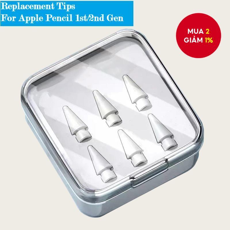 Bộ 6 Mũi Thay Thế cho Apple Pencil Gen 1/2 - Bộ 6 Mũi Viết
