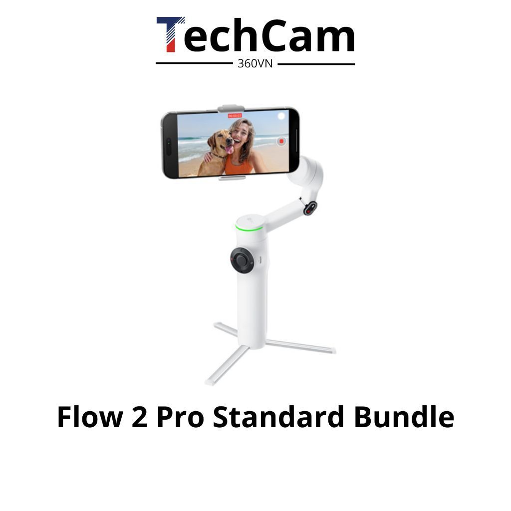 Gimbal Chống Rung Điện Thoại Insta360 Flow 2 Pro Standard Bundle Chính Hãng BH 12 Tháng